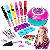 Nail Art Kit for Girls: Kids Nail Polish Set for Girls Toys Ages 8-12 Birthday Presents Gift Nail Set for Girl age 10-12丨Makeup Kit for Girl 10-12 Nail Art Studio