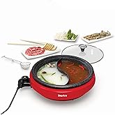 Starfrit The Rock Dual-Sided Electric Hot Pot - 3L - Rock.Tec Non-Stick - Variable Temperature Control - 1200W