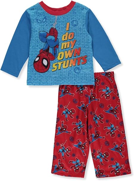 Amazon.com: Character Sleepwear Spiderman 2Pc Pajama Set: Clothing