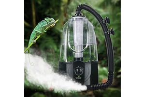 Coospider 3.8L Reptile Fogger Mister, Quiet Reptile Humidifier for Reptiles Tank, Terrarium Humidifiers with Extended Tube, Automatic Reptile Misting System for Reptiles Amphibians Herps Vivarium
