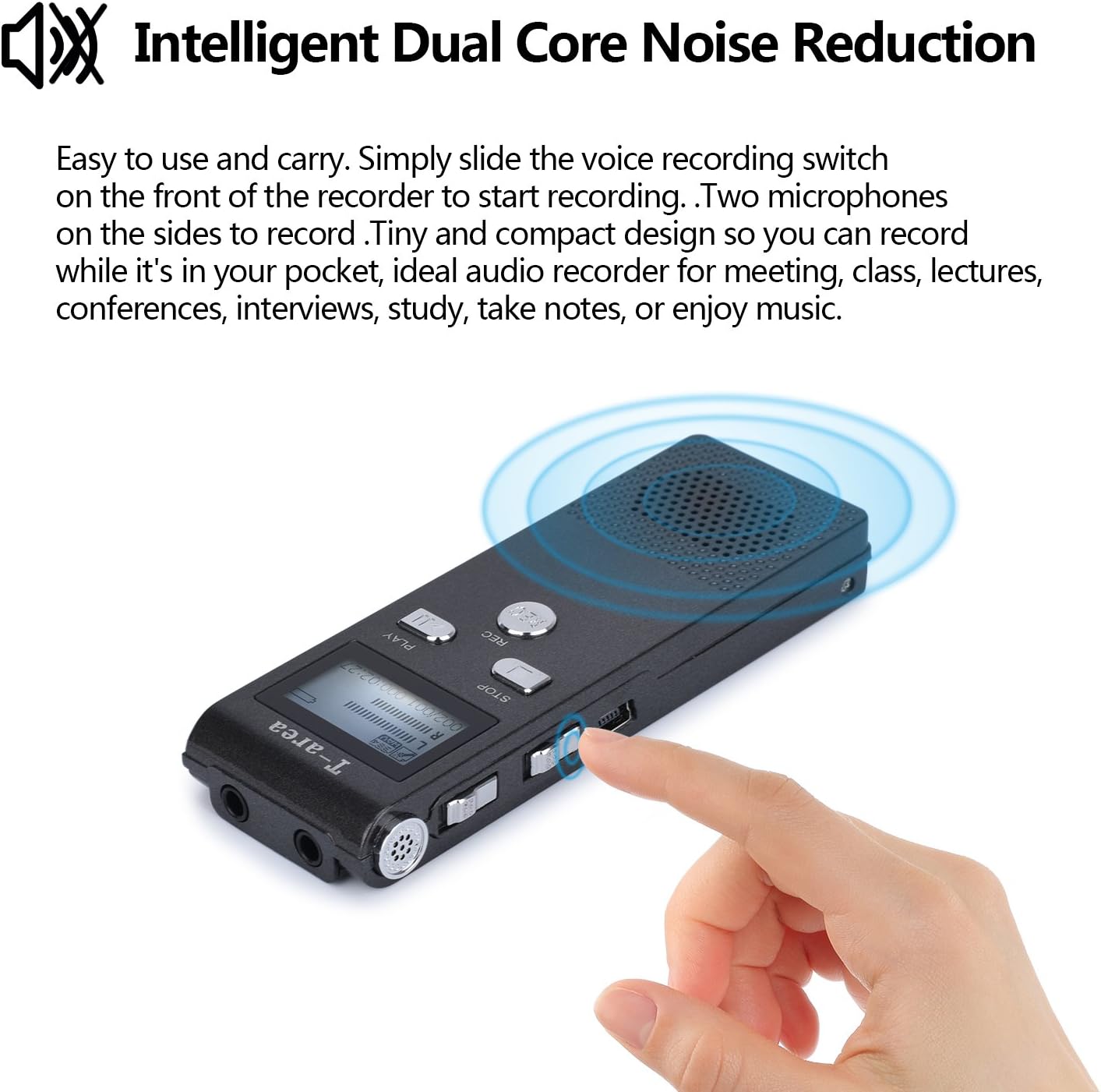 By Tarea Interview Digital Voice Recorder Pen Voice Activated Recorder