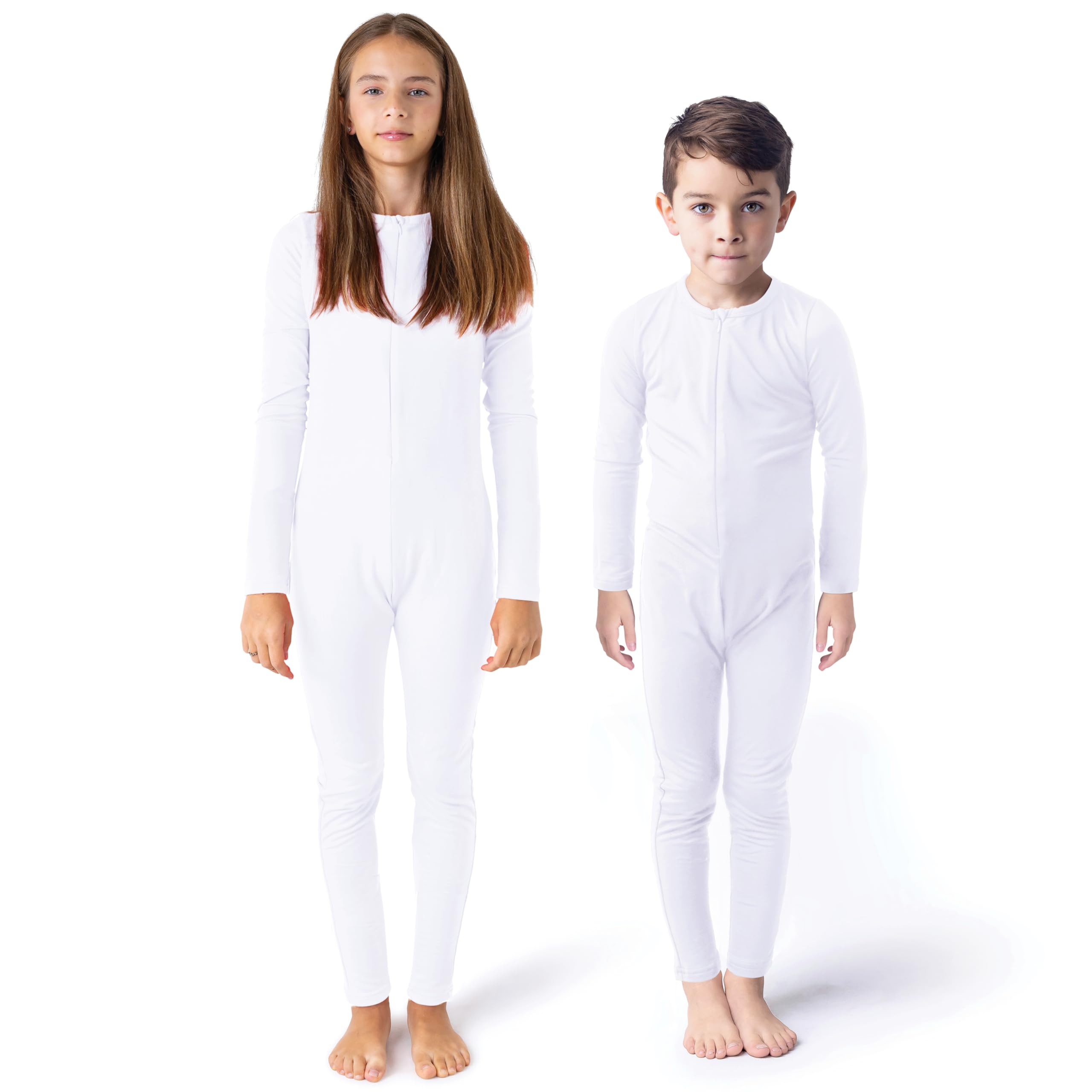 Photo 1 of Rocky Kids Onesie Cozy Jumpsuit, Unisex, Fleece Lined, for Boys & Girls, Long Sleeve Thermals (Stay-Soft) White 2T