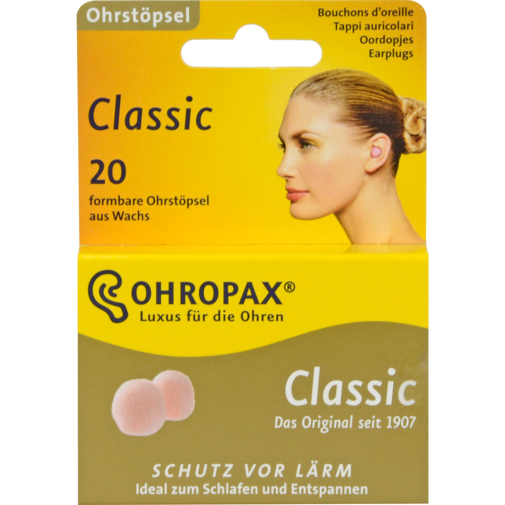OHROPAX Classic Ear Plugs Pack of 20