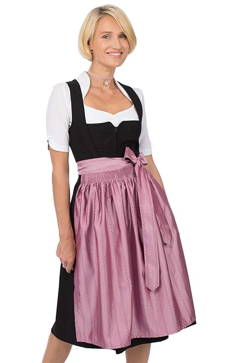 Stockerpoint Dirndlschürze midi 70cm SC270 Beere