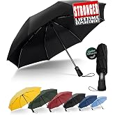 Chakipee Travel Compact Umbrella Windproof - Portable Automatic for Rain, Folding Umbrella for Men and Women, Portable 210T Fabric