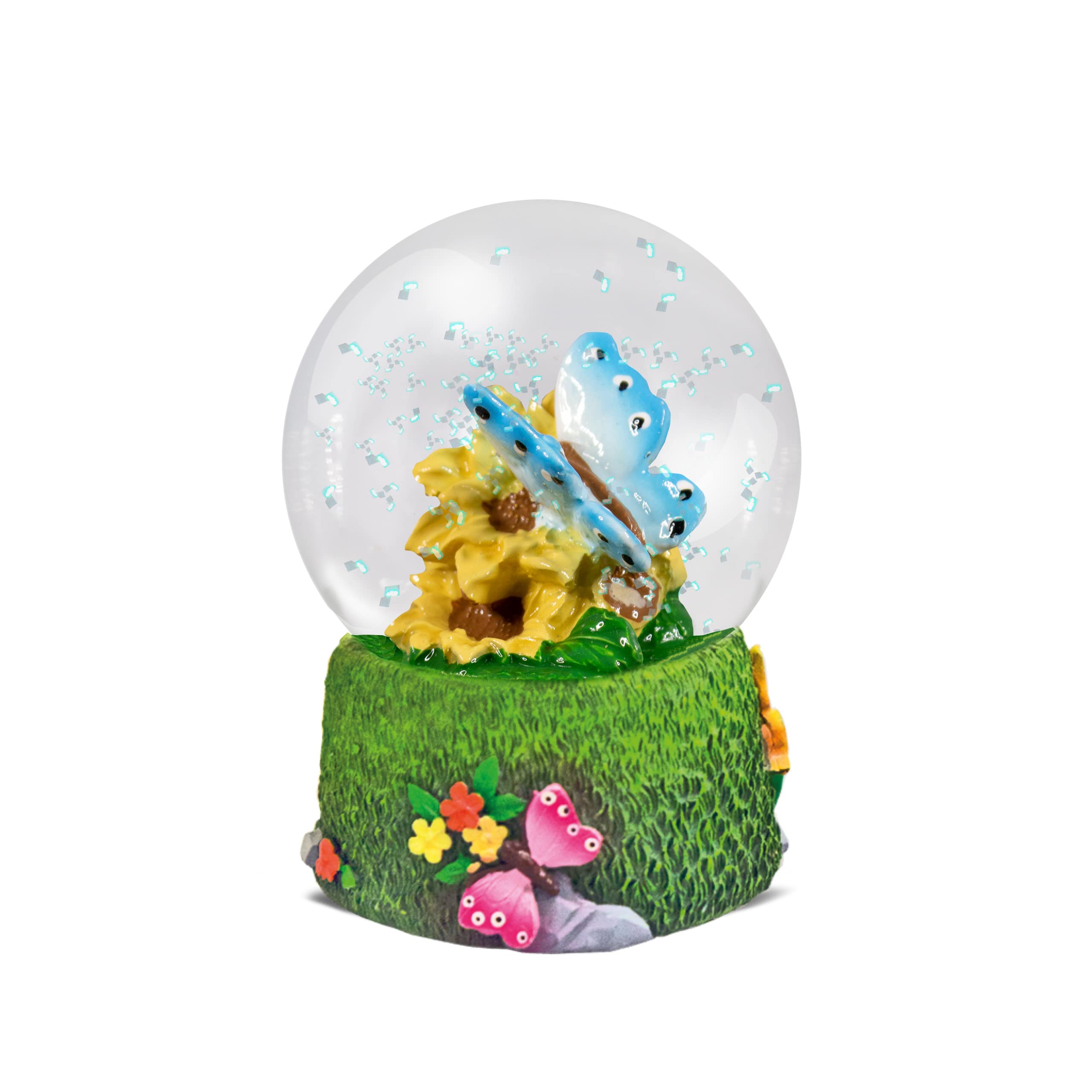 Water Globe - Butterflies from Deluxebase. Decorative Snow Globe Ornament with Butterfly Figurines, Glass Glitter Dome with Resin Base, Novelty Home Decor Display Piece. — image 1