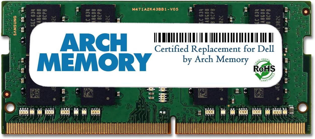 Arch Memory Replacement for Dell SNP821PJC/16G A9168727 16GB 260-Pin DDR4 2400MHz So-dimm RAM for Latitude E7470