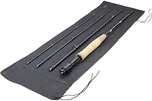 Wild Water Fly Fishing AX Series Fly Rod | IM8 Graphite Blank | 3/4/5/6/7/8/9/10/12 wt Rods | 5’6”/7/8/9/10/11 ft | Lightweight Pole Medium Fast Action