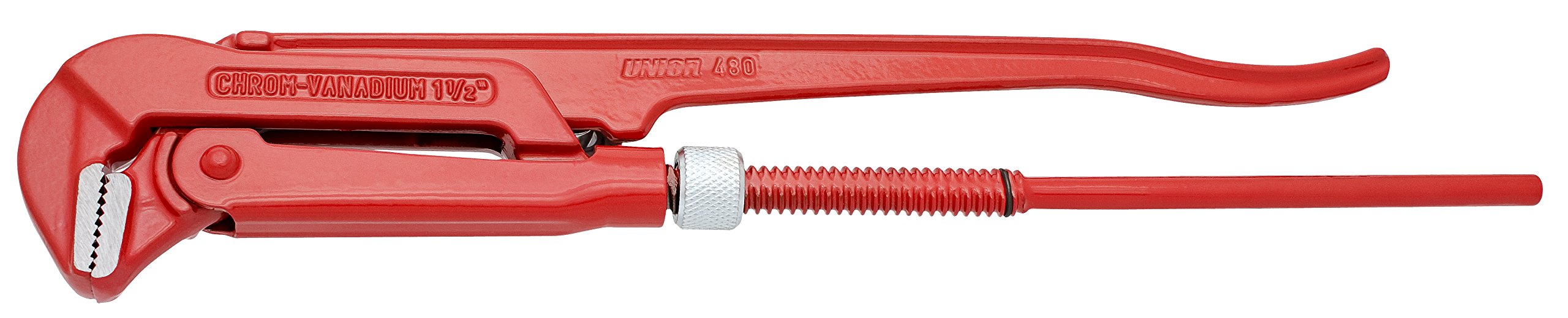 Unior 480/6 Pipe Wrench 90 Degree Bent 3 Inch