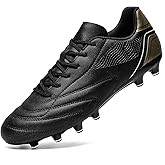 HaloTeam Soccer Shoes Mens Cleats Outdoor Professional Training Turf Football Boots Breathable Athletic Sneaker for AG/FG 6.5 US-11 US