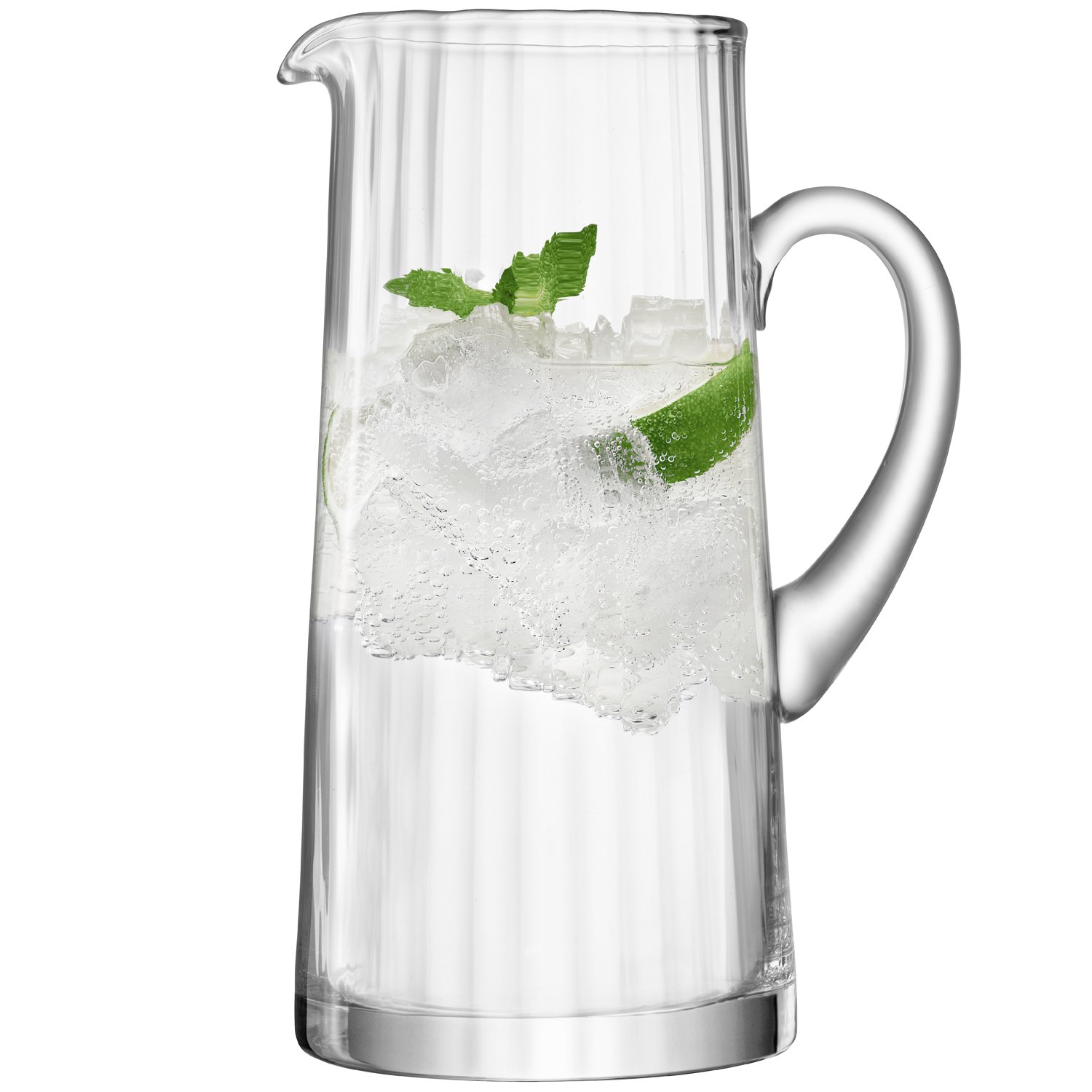 LSA International Aurelia Jug 1.9L Clear Optic| 1 Unit | Mouthblown & Handmade Glass | AU14