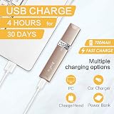 Binefia Facial Hair Remover USB Rechargeable Painless Lip Chin Trimmer view 4