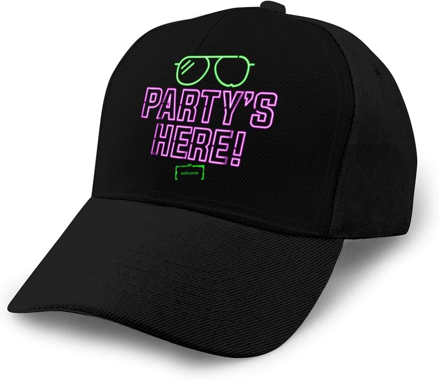 Partys Here Men's Novelty Baseball Cap Funny Adjustable Baseball Cap
