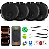 Air-Tag 4 Pack Item Finders with Apple Find My APP (Android Compatible) Air Tags Help You Track Your Keys, Wallet, Luggage, Backpack, Super Lightweight (4 PC)
