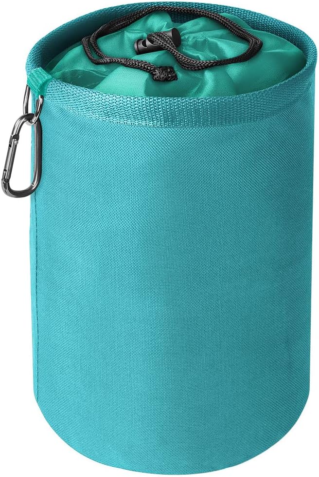 Vicloon Large Clothespin Bag with Drawcord and Hook Blue