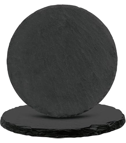 Lot De 4 Sous-verres En Ardoise - 10,2 X 10,2 Cm Trademark Innovations