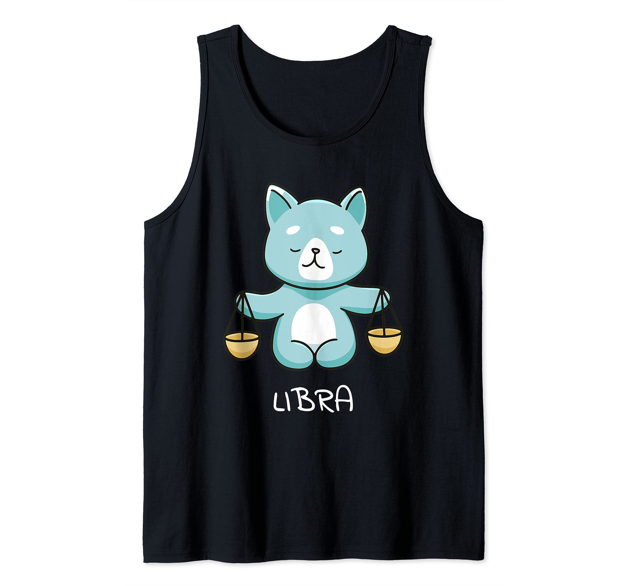 Libra Cat Zodiac Signs Kawaii Astrology Cats Horoscope Tank Top