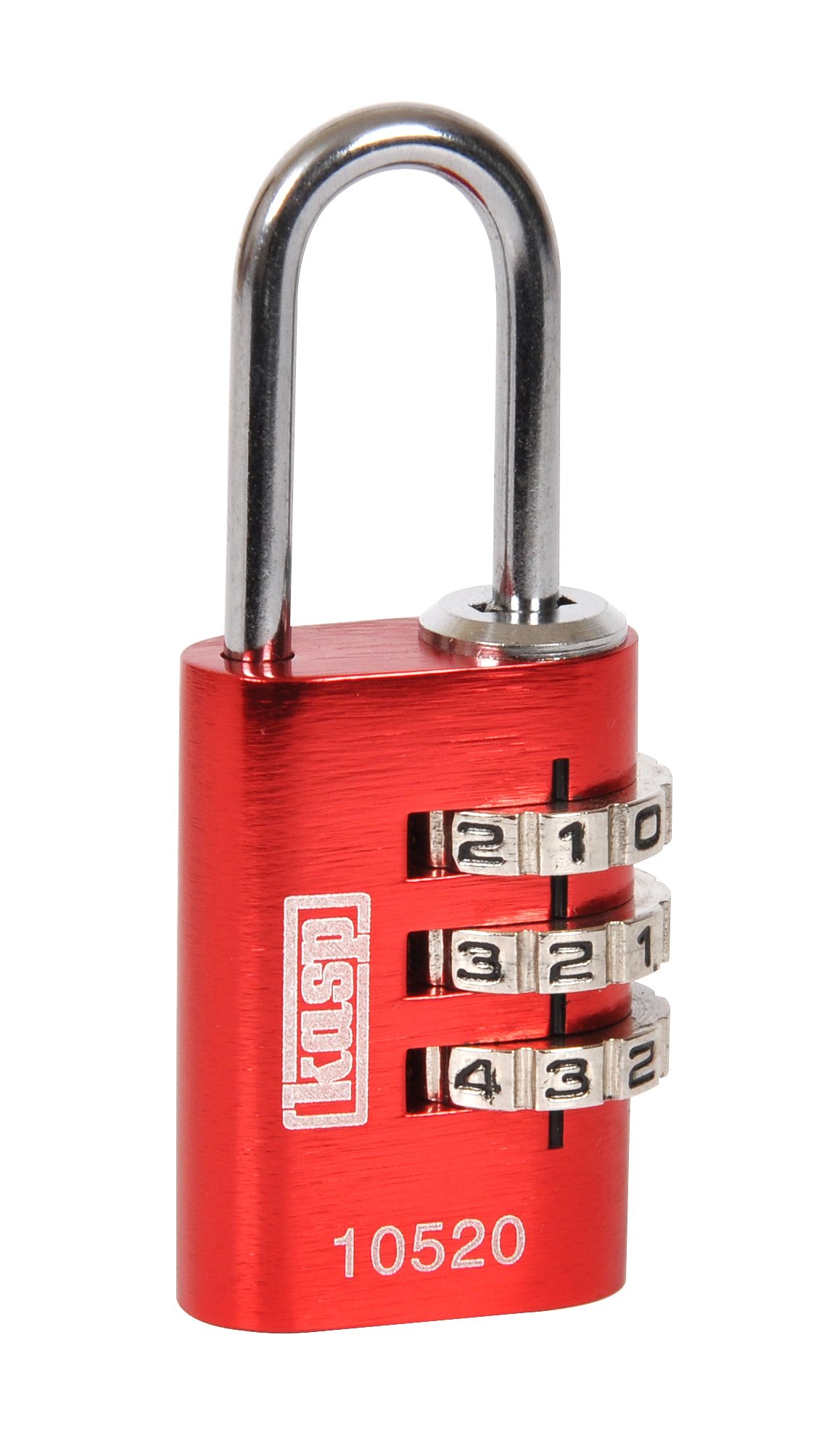 Kasp K10520REDD 105 Series Aluminium Combination Padlock - Red
