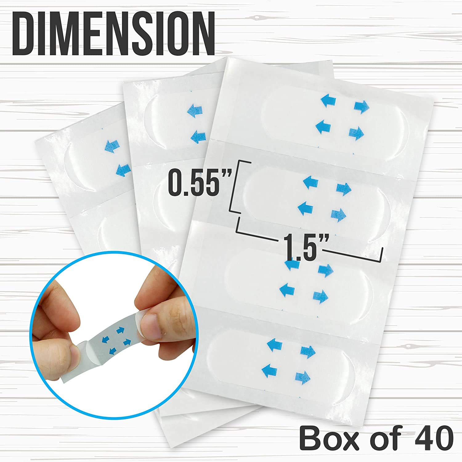 Face Lift Tape, Pain-Free Transparent Face Lifting Sticker, Invisible Waterproof Elasticity Wrinkle Lift Patch for Instant Face Neck Lift Reduce Double Chin Beauty Up Tape(40PCS/Box): Beauty