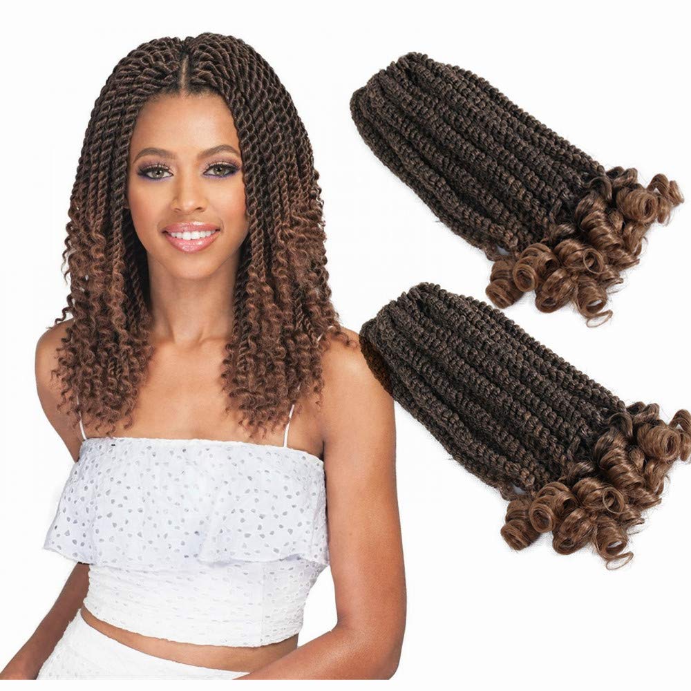 Amazon Com 6packs 12inch Pre Looped Wavy Havana Twist Braids