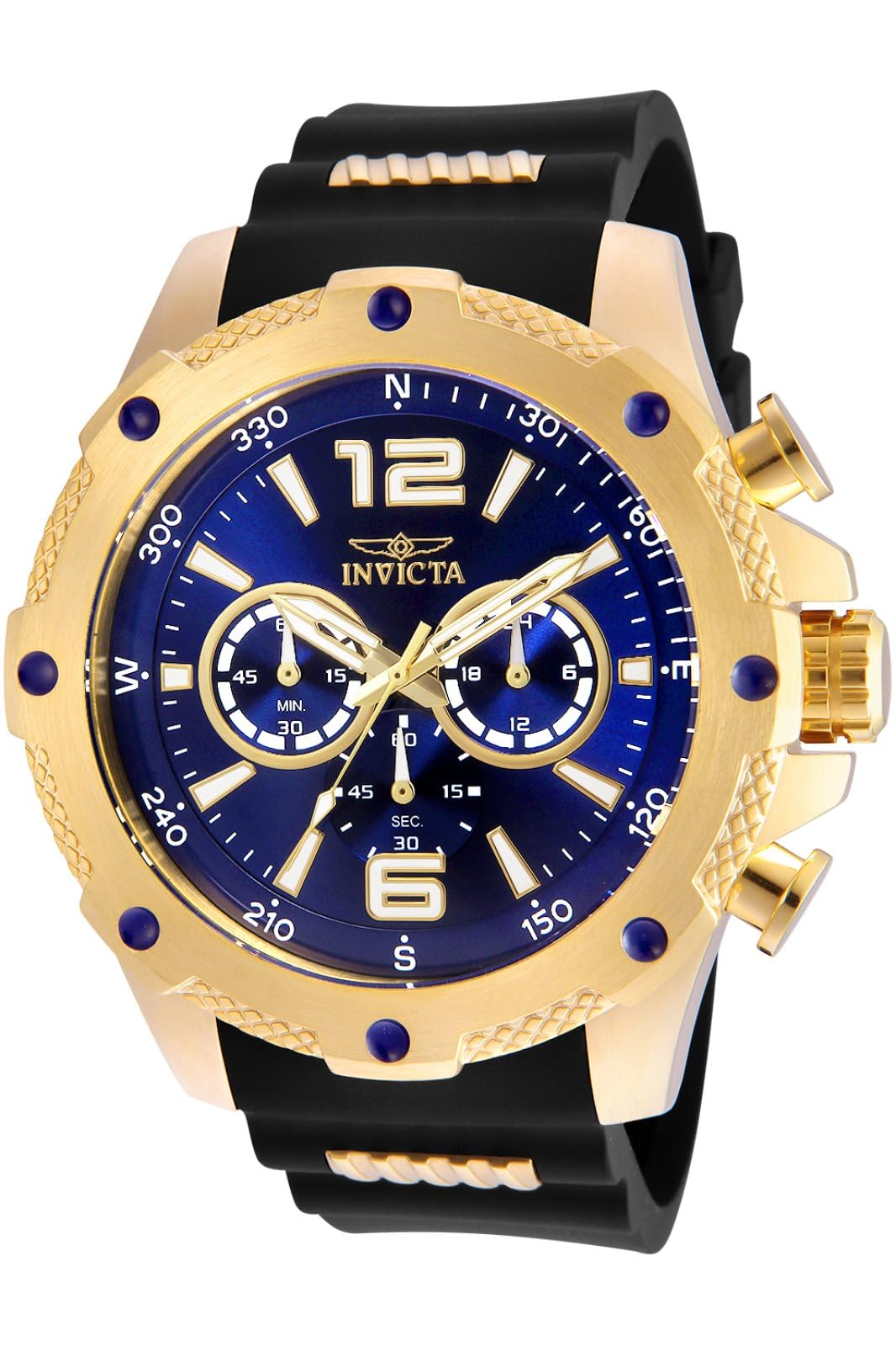 Invicta 19659 I-Force Reloj analógico de cuarzo suizo negro para hombre