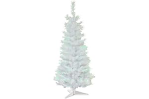 National Tree Company Artificial Christmas Tree, White Tinsel, Includes Stand, 3 feet