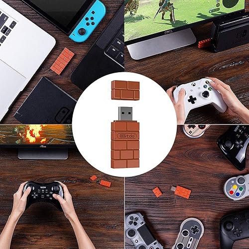 8Bitdo Wireless USB Adapter for Switch, Switch OLED, Windows