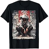 Y2K Samurai Sword Katana Ninja Japan Manga Anime Streetwear T-Shirt