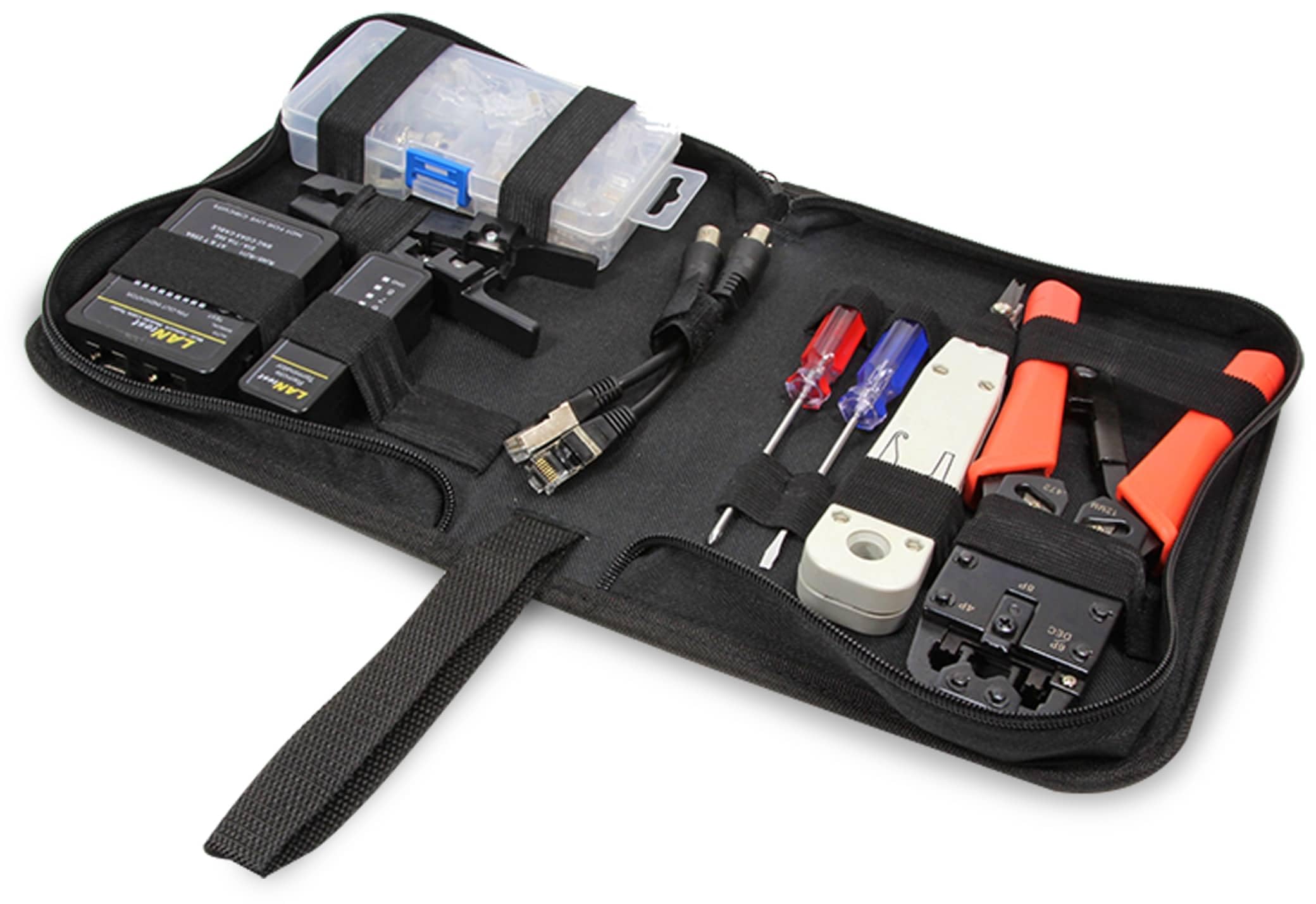 LogiLink Professional WZ0030 Network Tool Kit - Black