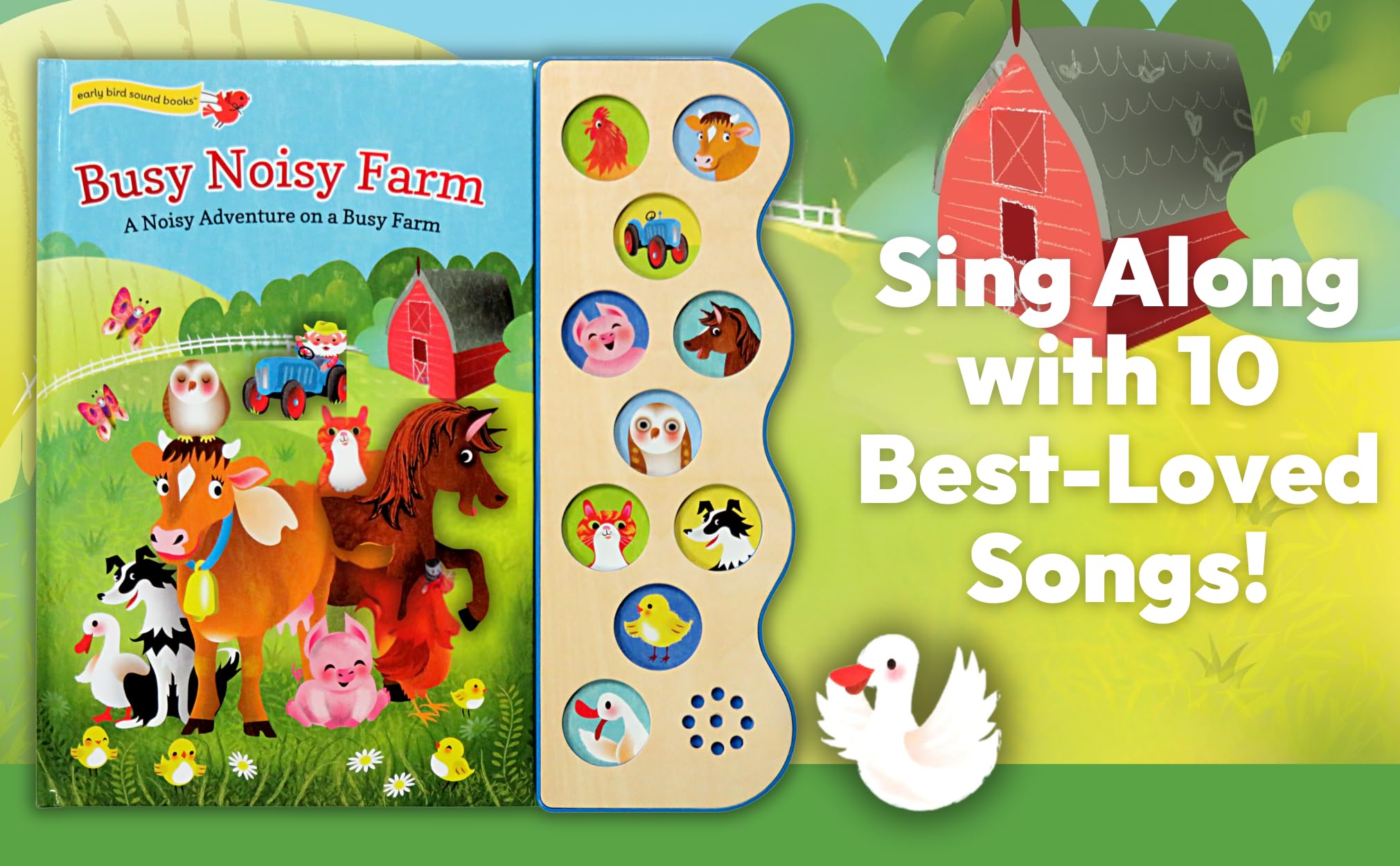 Busy Noisy Farm: Interactive Children's Sound Book with 10 Farmyard Noises to Enhance the Story
