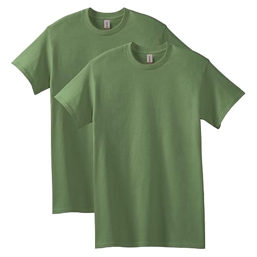 Gildan Men’s Heavy Cotton T-Shirt – Military Green | Basic Tee For Everyday Wear