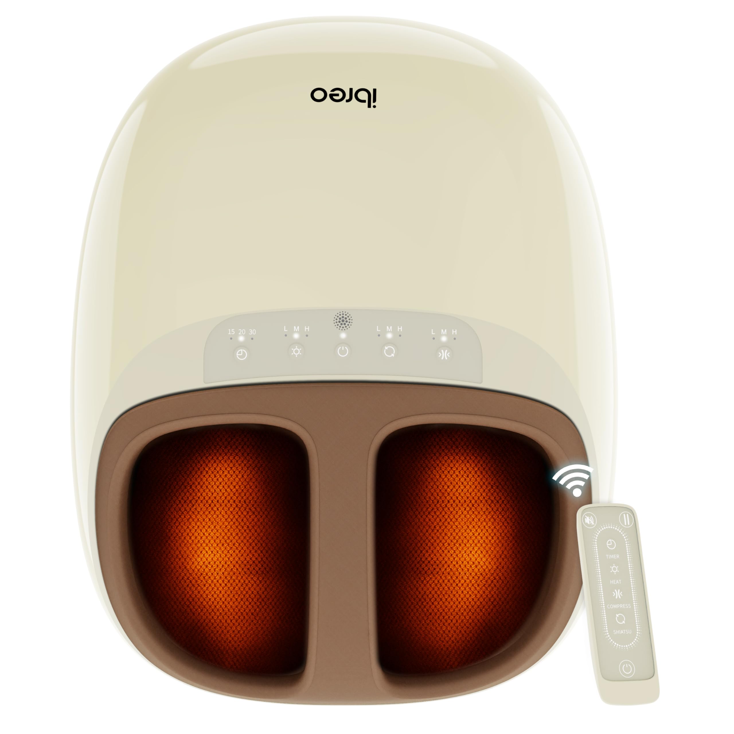 Photo 1 of Shiatsu Foot Massager Machine with 3-Level Heat, Deep Kneading Therapy, Air Compression, Auto-off Timer, Remote Control, for Plantar Fasciitis, Neuropathy, Pain Relief, for Men Women Size up to 13