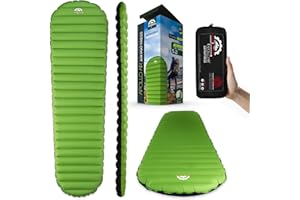 Gear Doctors® Sleeping Pad for Camping & Backpacking [Ultralight 25oz] - Sleeping Mat Camping - Ultralight Sleeping Pad - Inflatable Sleeping Pad for Camping - Camp Mattress Pad (5.2 R-Value) - Large