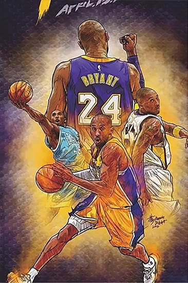 Kobe Bryant 16" x 24" Poster - Inspirational Print for Offices, Walls