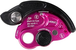 TRANGO Vergo Belay Device - Rock Climbing, Rappelling Protection, (8.9-10.7 mm Ropes)