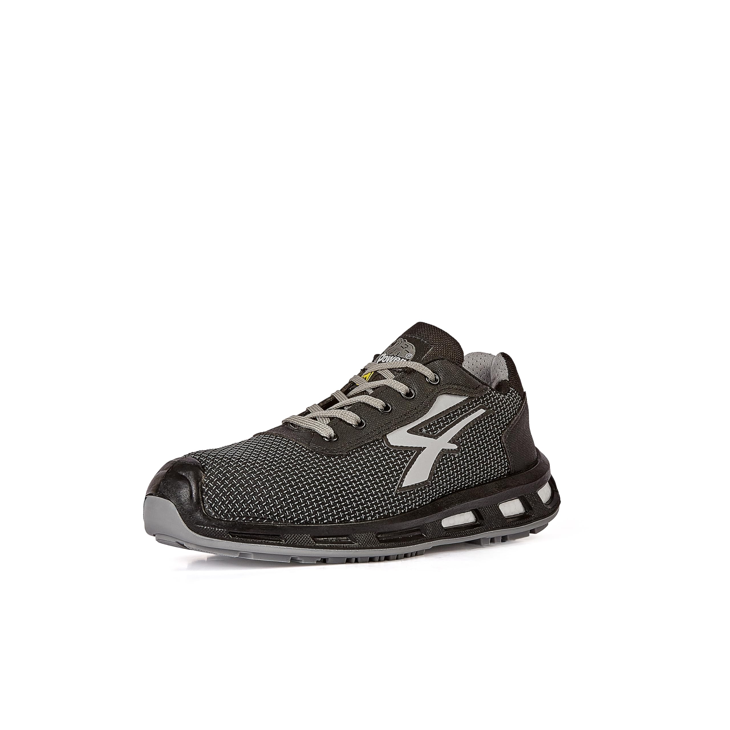 U-POWER Red Lion® Raptor, Safety Shoes, Lightweight and Comfortable, Ultra Breathable Nylon , Anti Puncture, Infinergy Insert, with Aluminium Toe Caps (Black 38