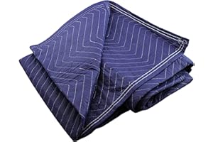 DEPENDABLE INDUSTRIES INC. ESSENTIALS Moving Storage Packing Blanket - Super Size 40" x 72" Professional Quilted Shipping Movers Furniture Pad (1, Blue)