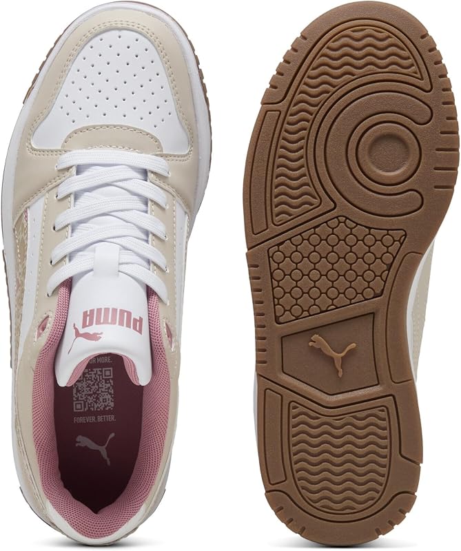 Jugendliche Rebound Slam Winter Safari Sneakers 39, Silver Fog Birch White Beige — Foto 4 von 6