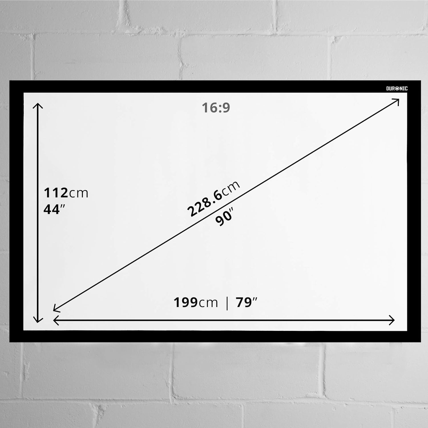 Duronic APS90/169 Pantalla de Proyección 90