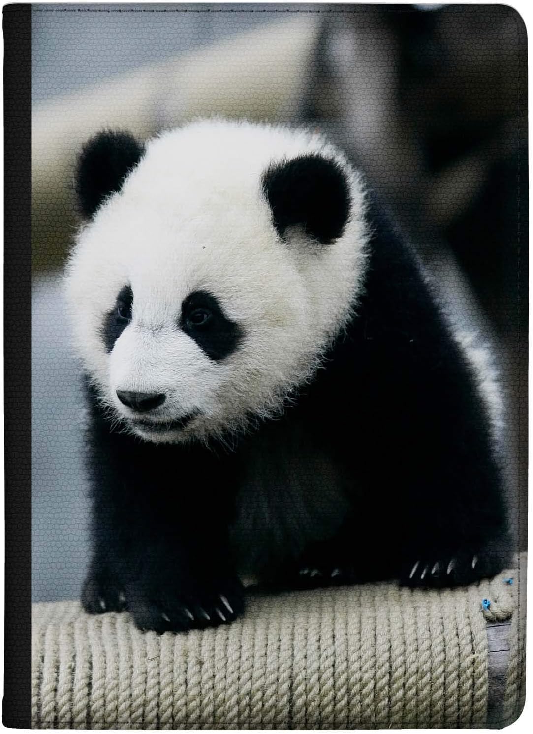 Azzumo Playing Panda Cub Faux Leather Case Cover/Folio for the Apple iPad 10.2 (2019) 7th Generation