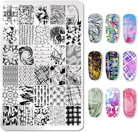 Amazon ネイルスタンピングボード ネイルデザインの画像テンプレートマニキュア印刷diyネイルデザインマニキュア転送ツール Gongxi ネイルスタンパー ステンシル 通販