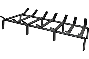SteelFreak Heavy Duty Steel Fireplace Grate - Made in The USA (33 Inch)