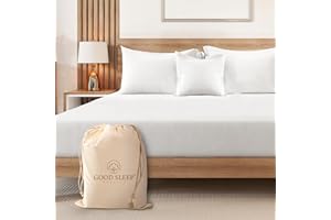 GOOD SLEEP BEDDING Good Sleep Egyptian Cotton Fitted King Sheet - Soft, Deep Pocket, 1000 TC Hotel Style, White