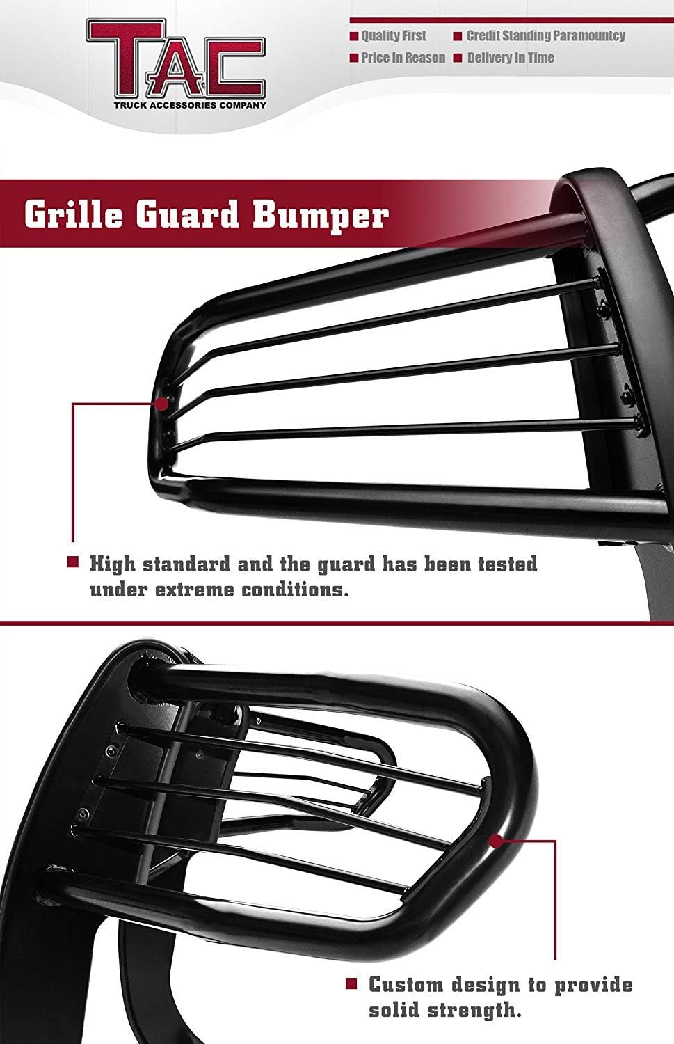 custom truck grills billet grills on Grilles Grille Guards Incl 2018 Tacoma With Toyota Safety Sense P Pickup Truck Black Front Brush Bumper Guard Push Guard Off Road Accessories Tac Grill Guard Compatible With 2016 2019 Toyota Tacoma