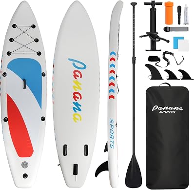 Panana 10ft8 Inflatable SUP Board Kit with Pump Paddle Leash Backpack