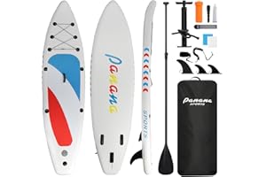 Panana Inflatable Stand Up Paddle Board, 10'x31 x6 SUP with Premium Paddle Board Accessories Kit, Anti-Slip EVA Deck for Adults Youth of All Skill Levels