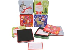 Fifth Ave Kraft Christmas Gift Card Tin Holders (Set of 4)