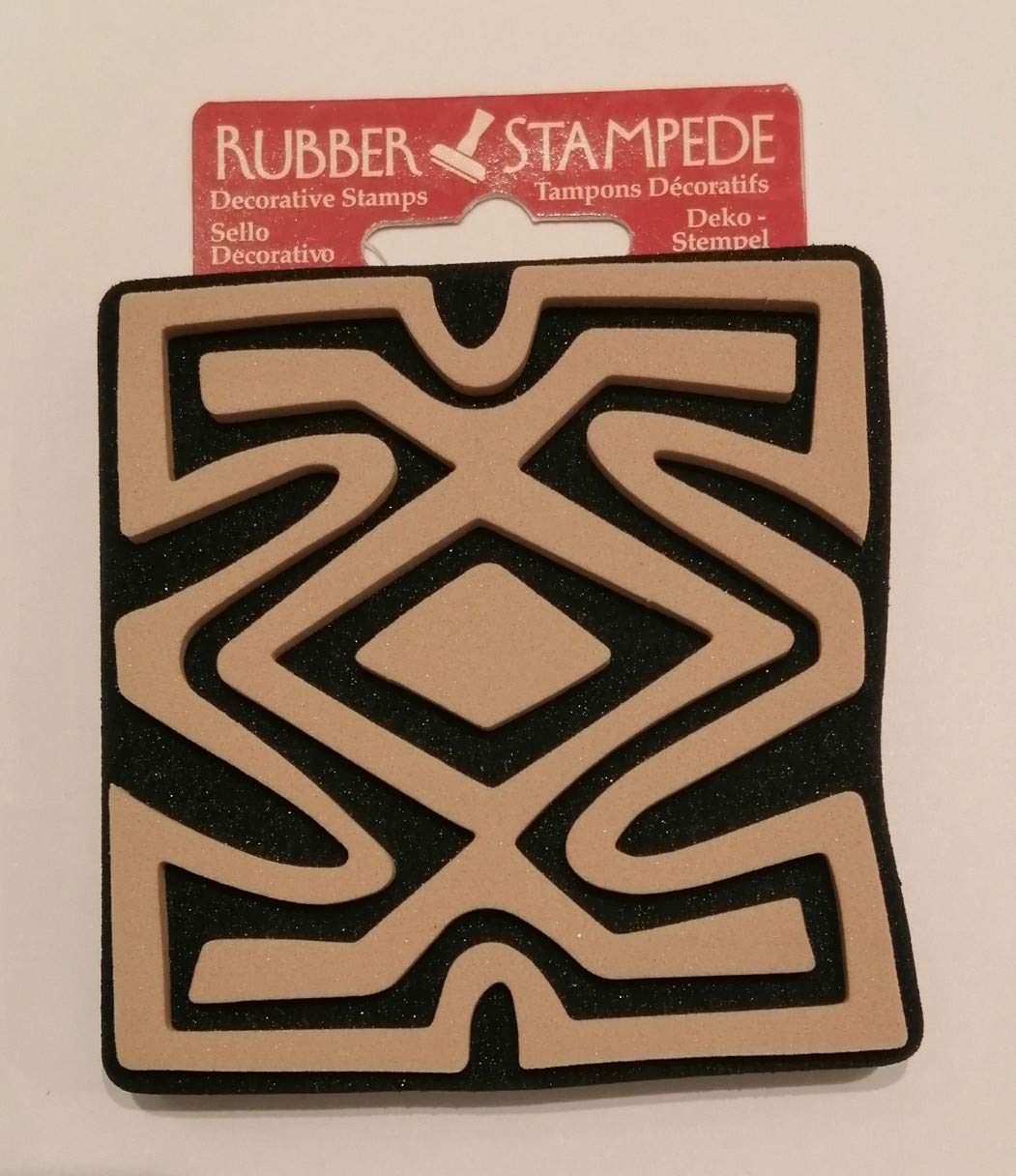 Ethnic Diamond Pattern, Decorative Rubber Stamp for crafts