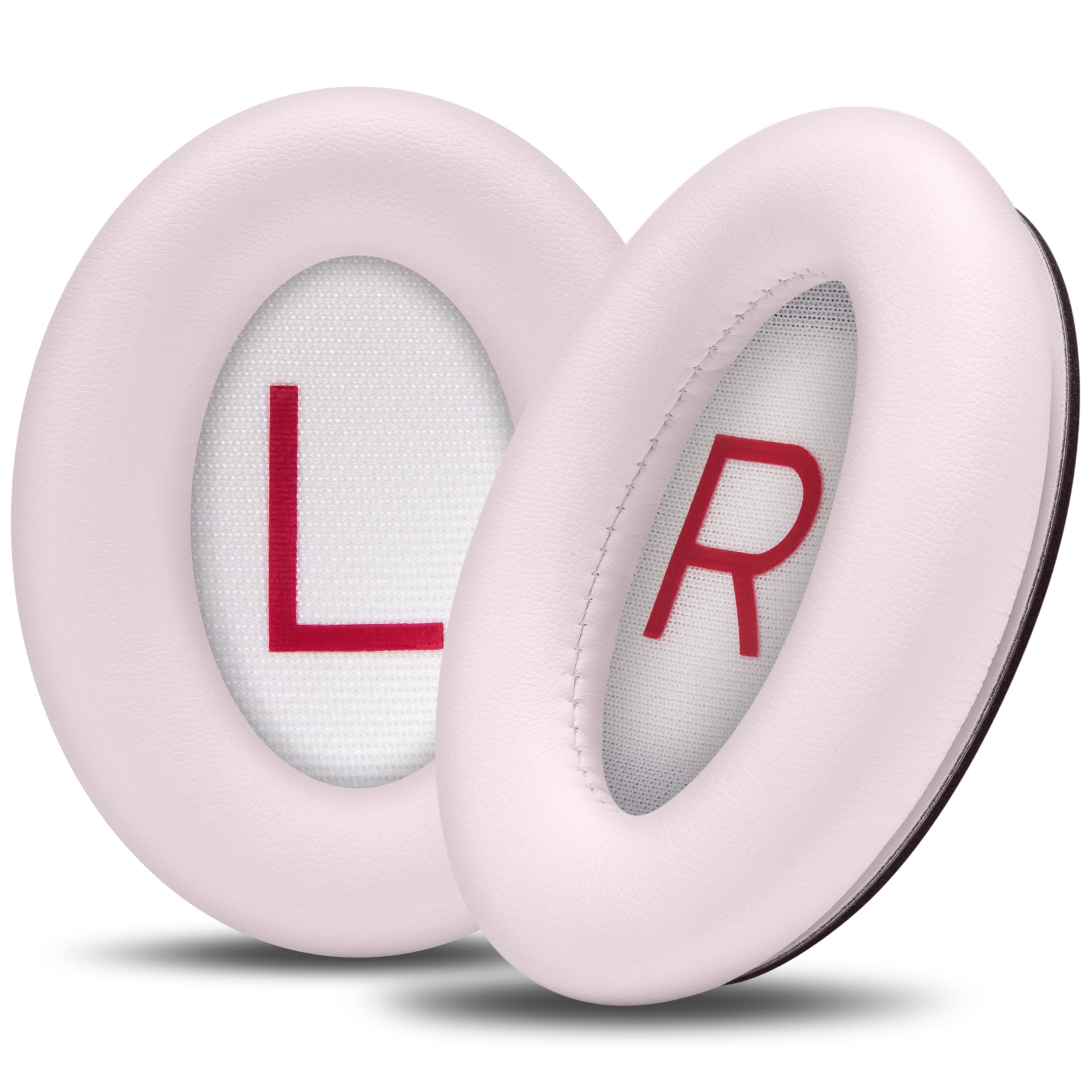 WC PadZ QC45 - Earpads for Bose QuietComfort 45 / QuietComfort Se/QuietComfort Wireless, Made by Wicked Cushions | Extra Thick Cushion | Premium Durable Stitching | Petal Pink