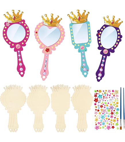 Kit Baguettes Magiques DIY – 12 Baguettes Bois + Feutres + Strass – Anniversaire Princesse